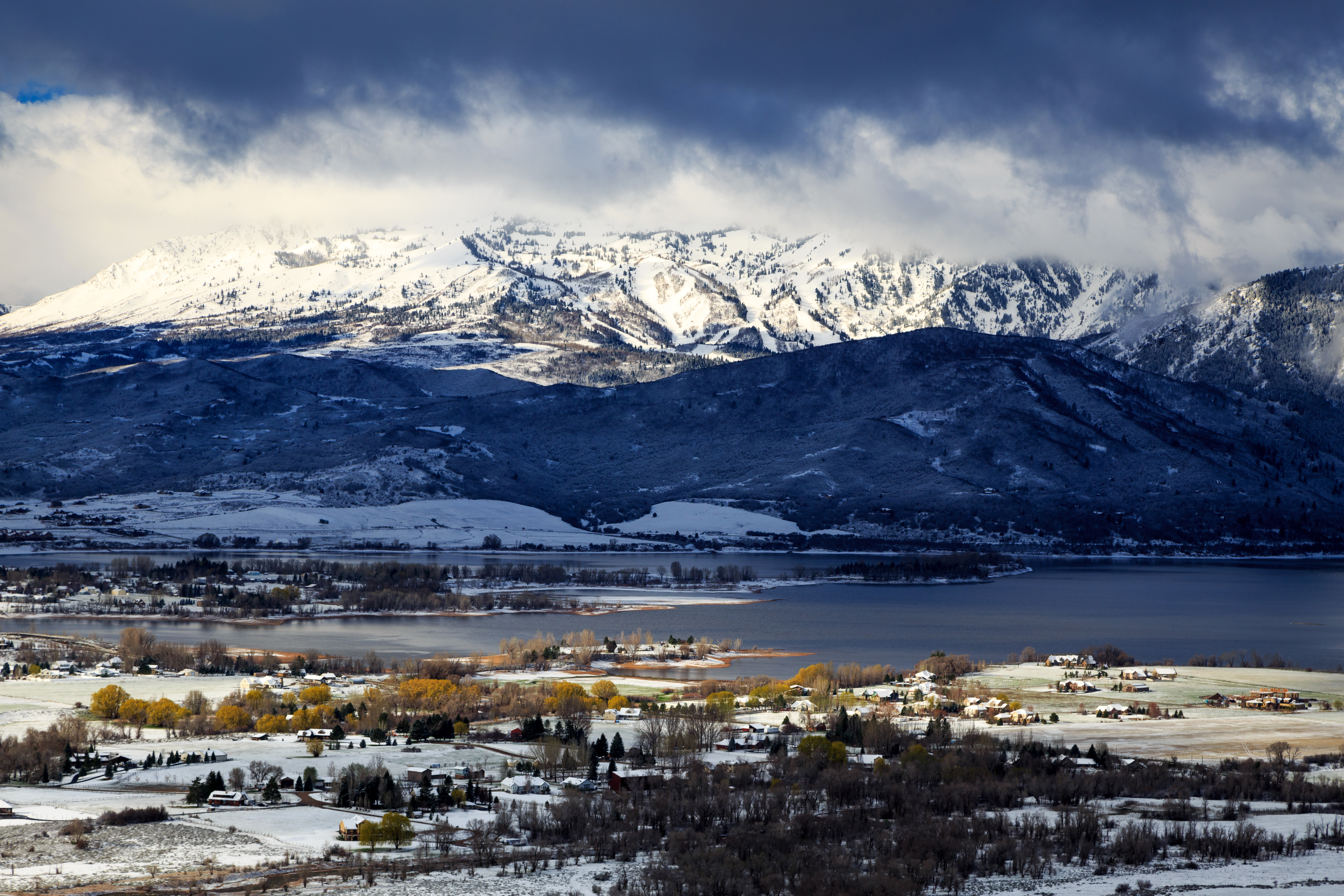 Snowy morning in Ogden Valley, Utah