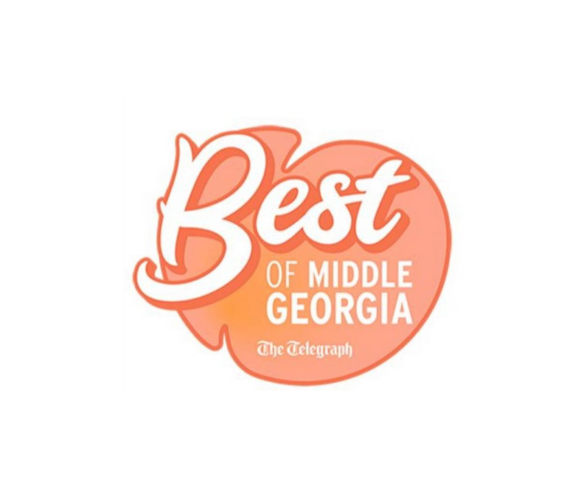 Peach logo with Best of Middle Georgia - The Telegraph printed in the middle