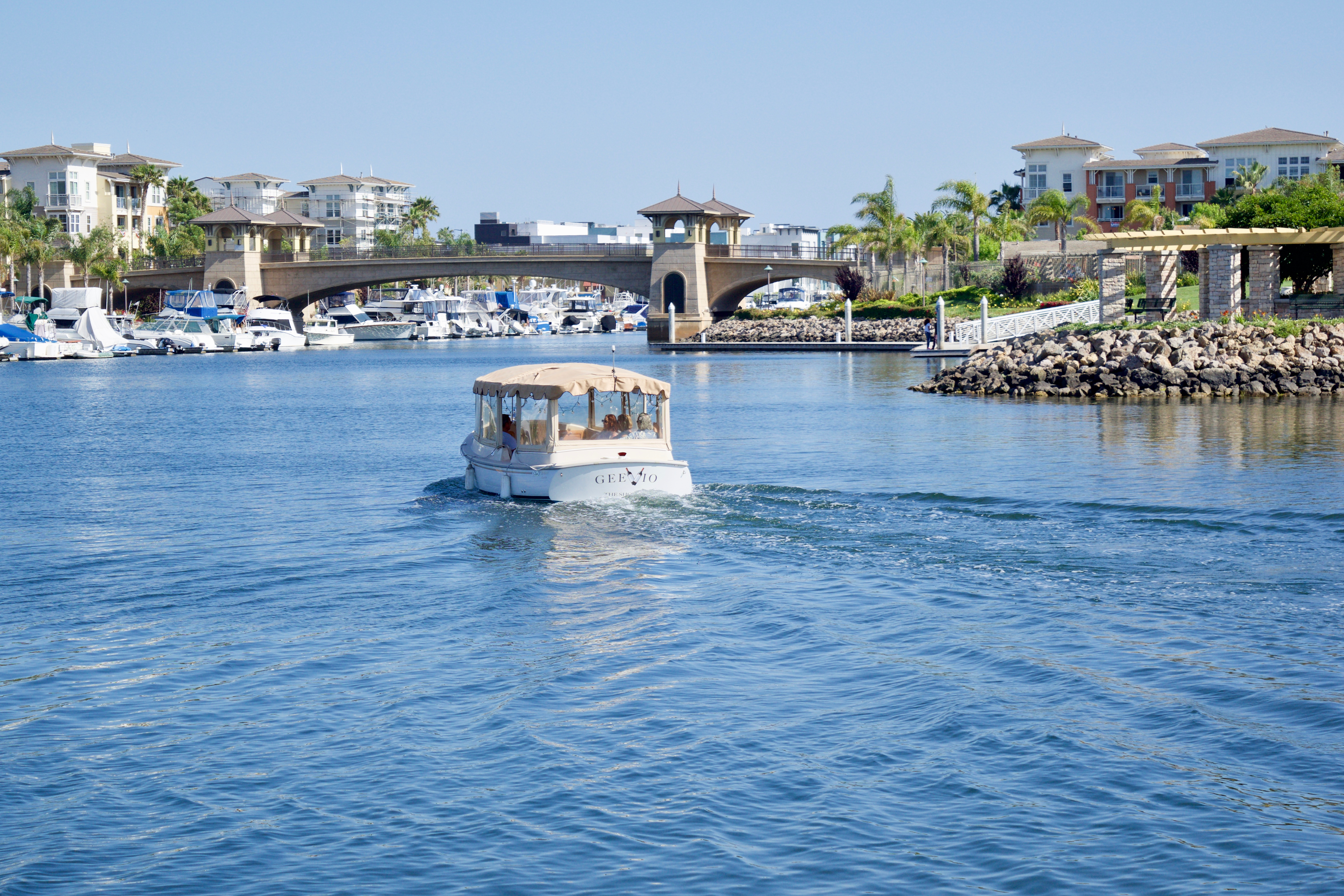 Pleasure boat in the Channel Islands