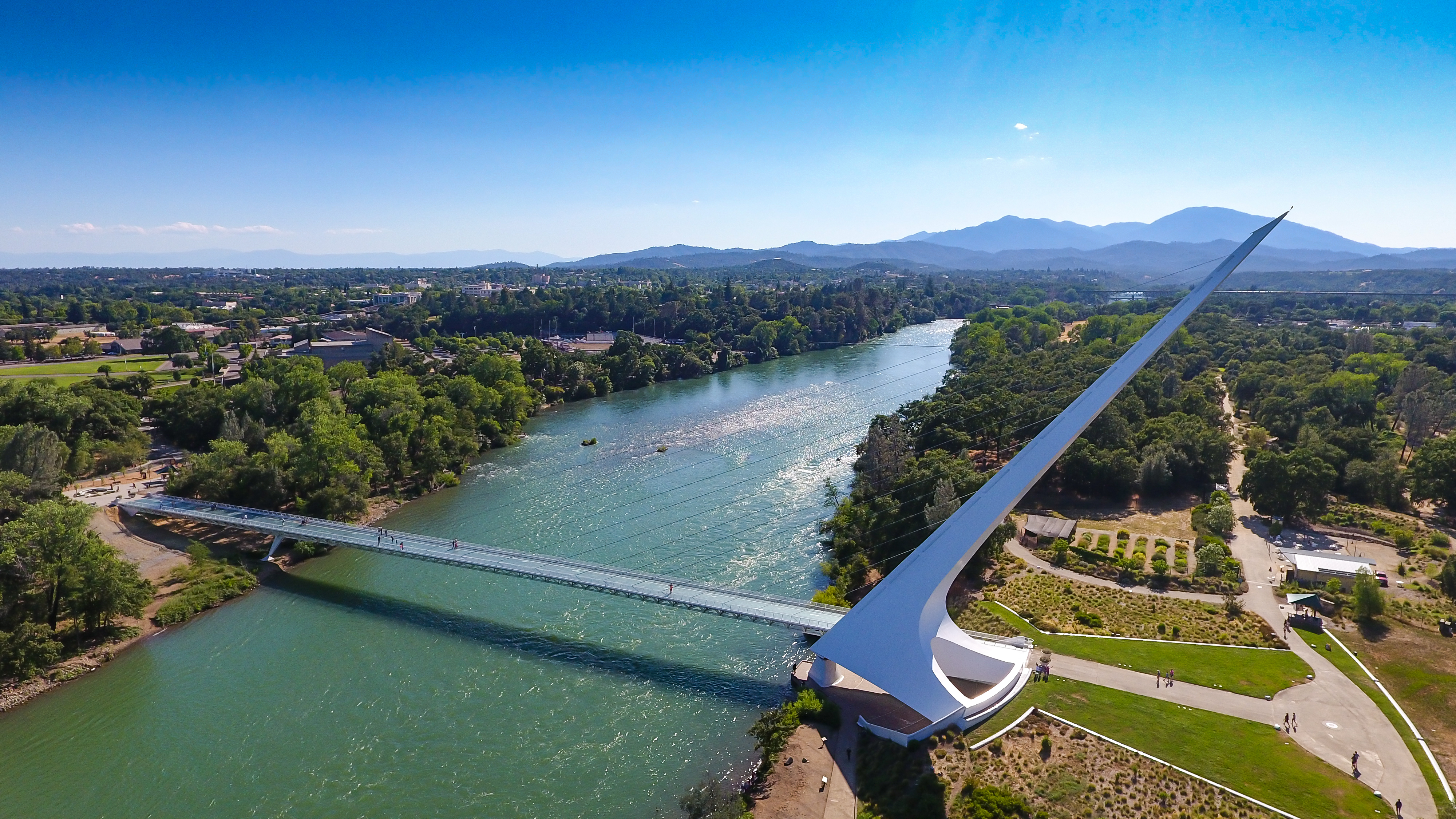 Sundia Bridge over a river in Redding California