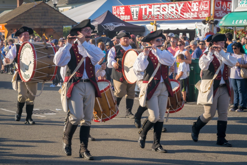 Colonial Fife and Drum corps in a parade