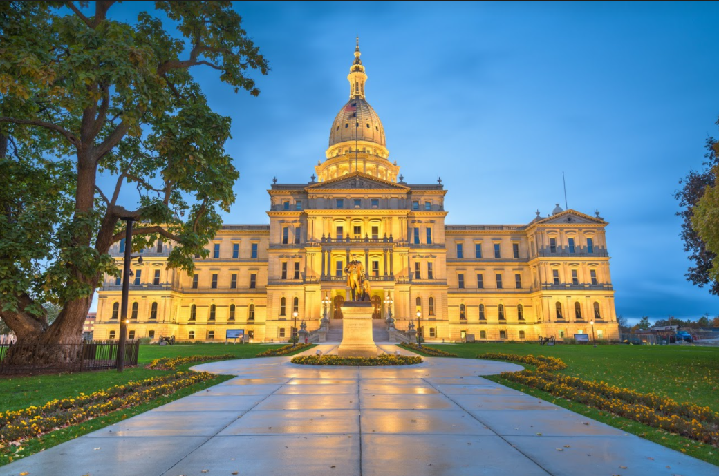 Michigan State Capitol in Lansing Michigan