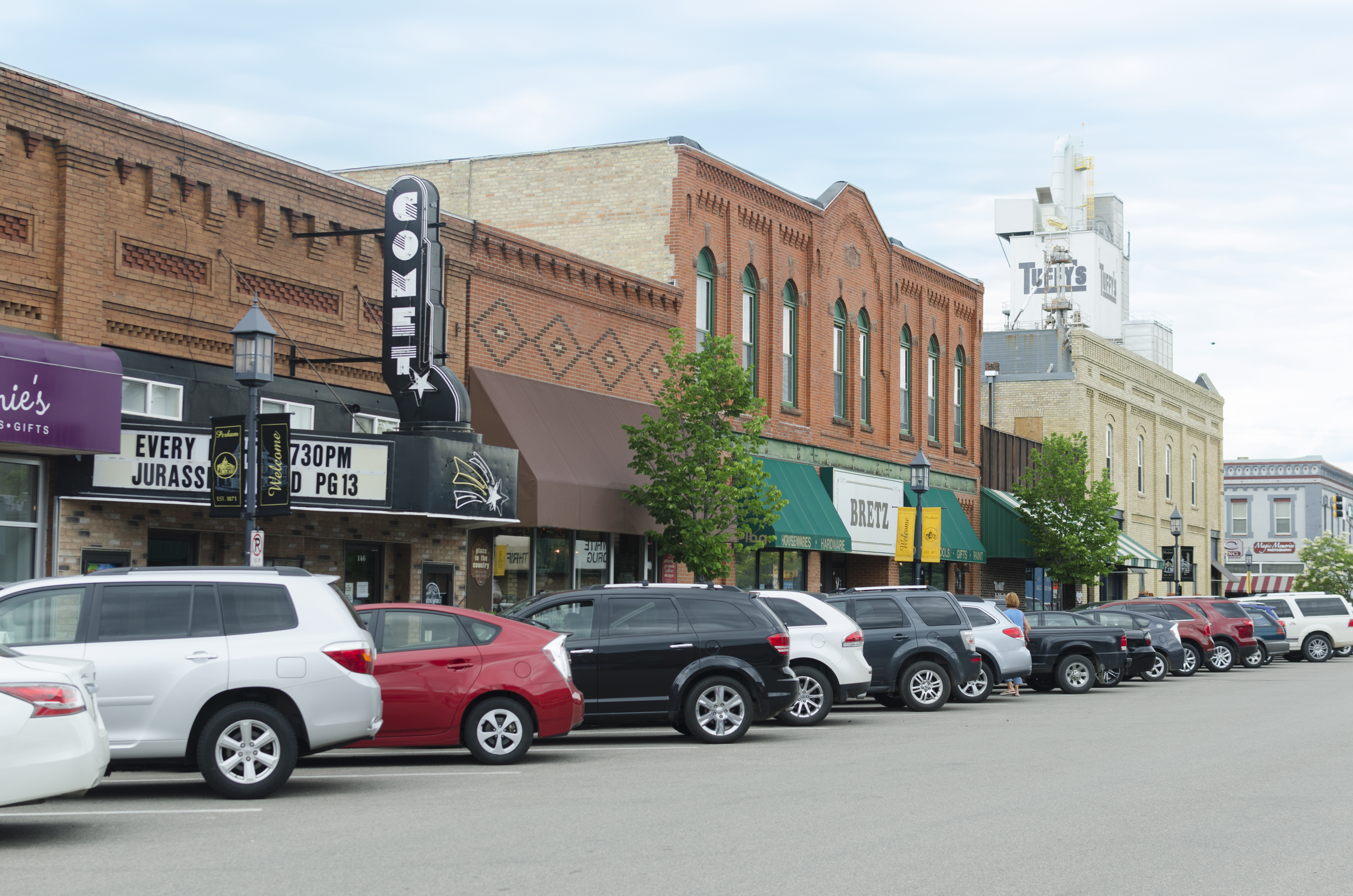 Perham Minnesota's downtown business district