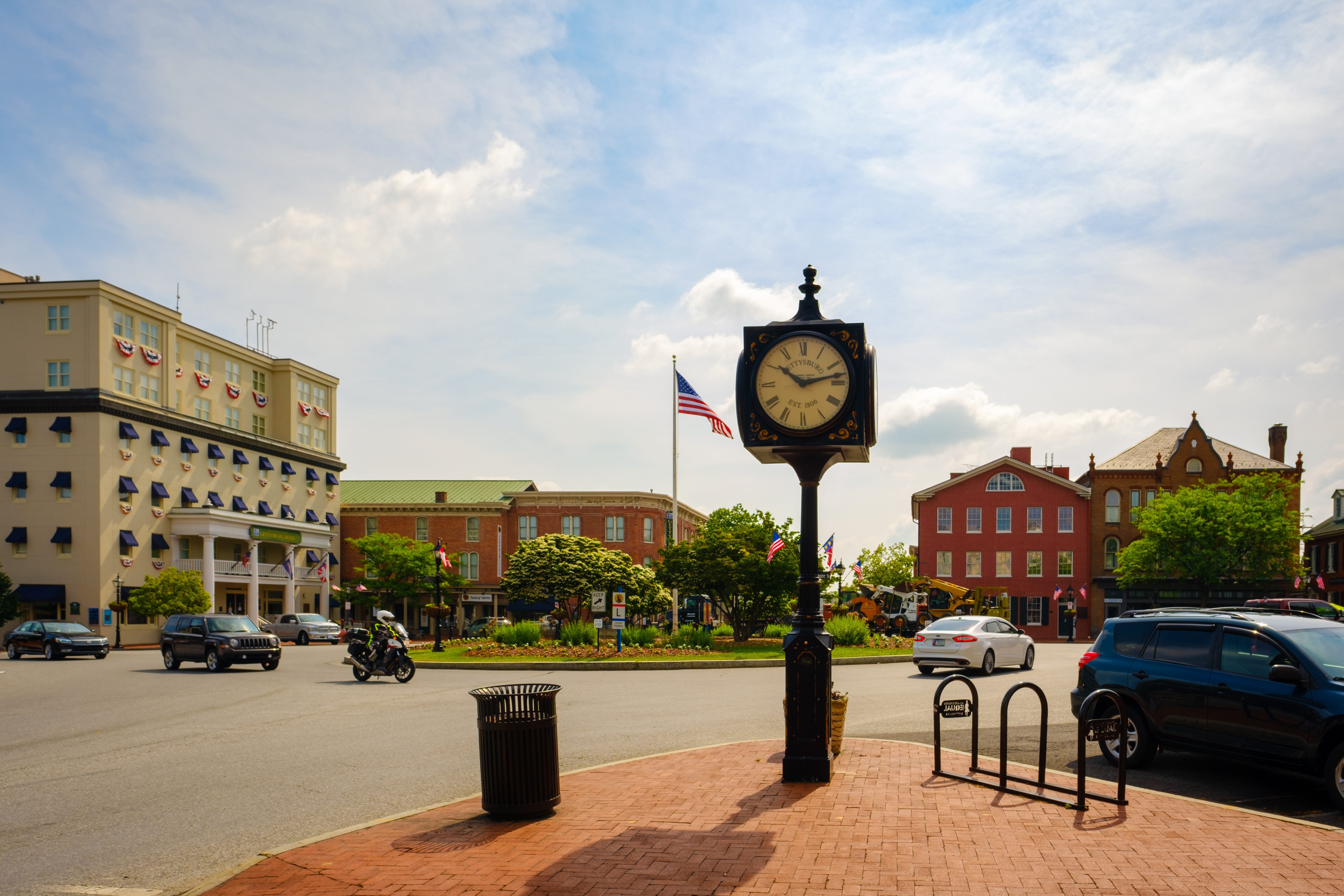 View of Chambersburg Pennsylvania town square
