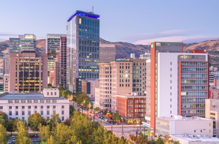 Salt Lake City downtown skyline