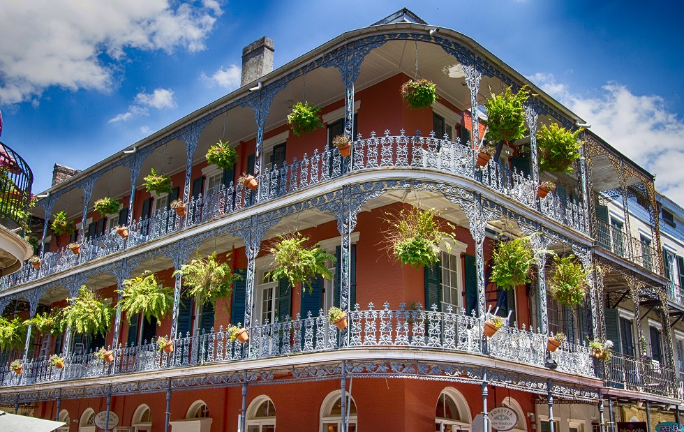 Historic building in the French Quarter in New Orleans