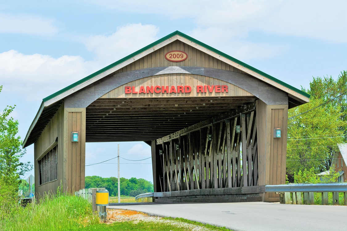 Covered bridge in Findlay Ohio 