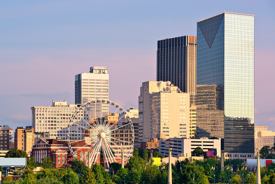 Skyline of downtown Atlanta Georgia