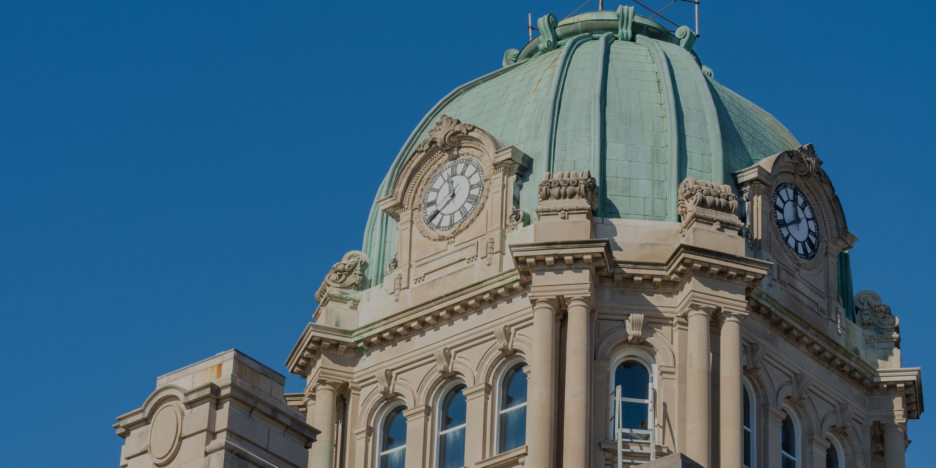 Detail view of the Kankakee, Illinois Courthouse