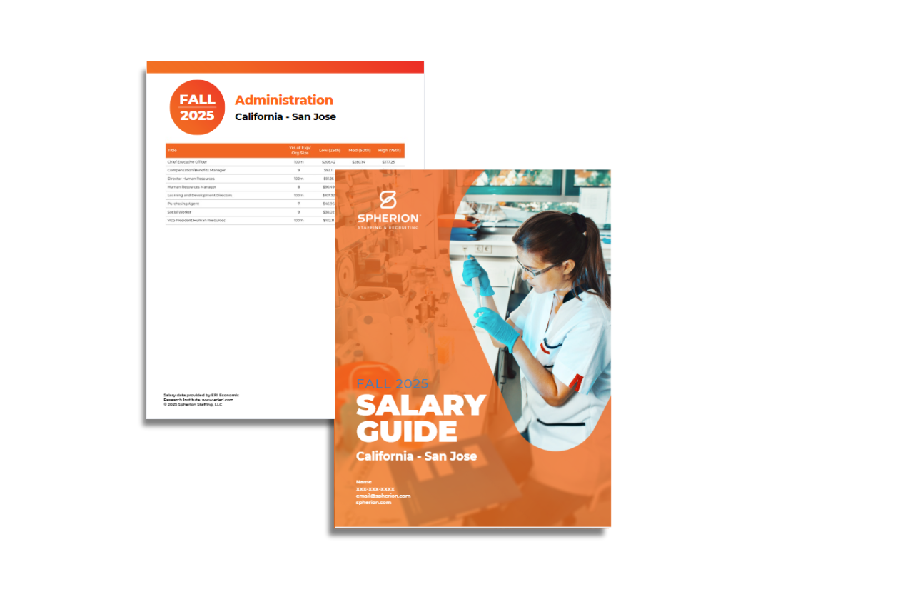 Request your free 2025 Spherion Salary Guide