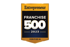 Yellow and black Entrepreneur Franchise 500 logo