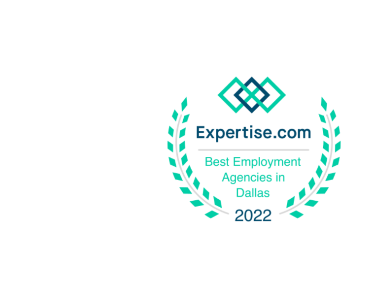 Expertise.com Best Employment Agency 2022 logo - Dallas