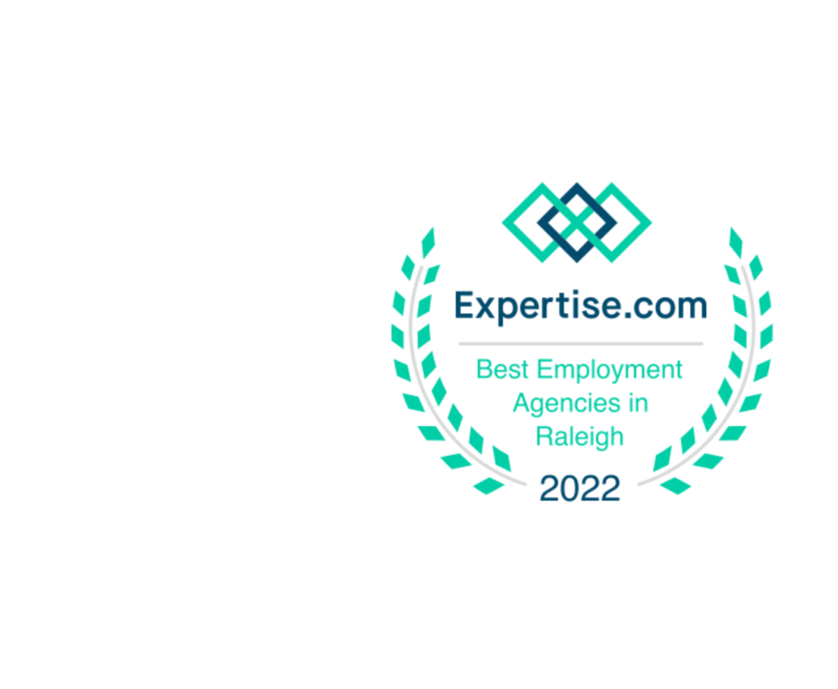 Expertise.com Best Employment Agency 2022 logo - Raleigh