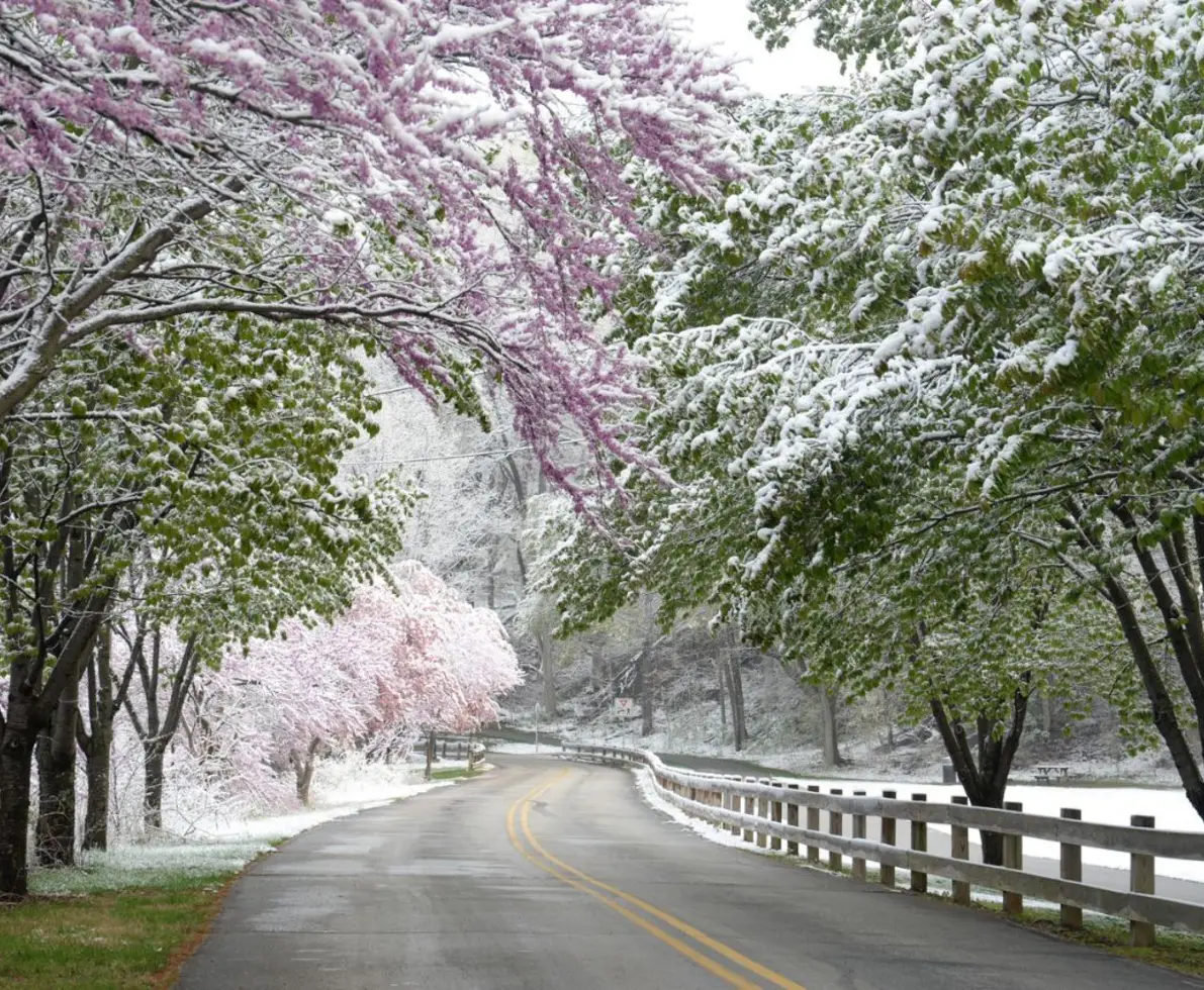 Tippecanoe, Indiana snowy scene