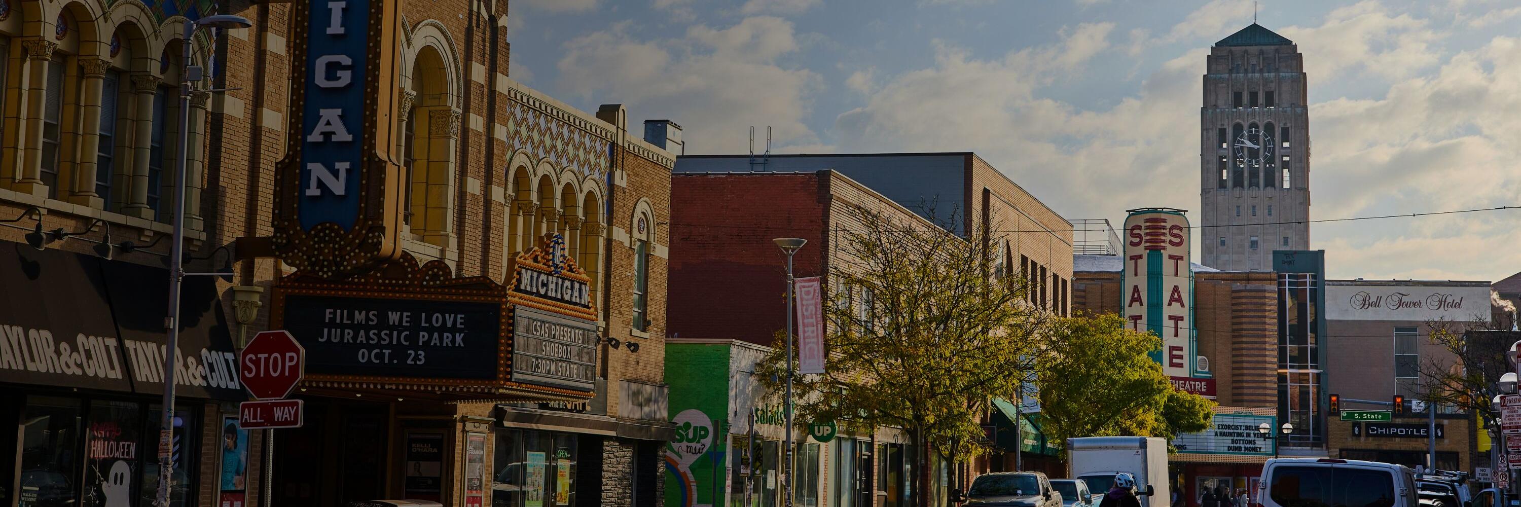 A view of downtown Ann Arbor, MIchigan
