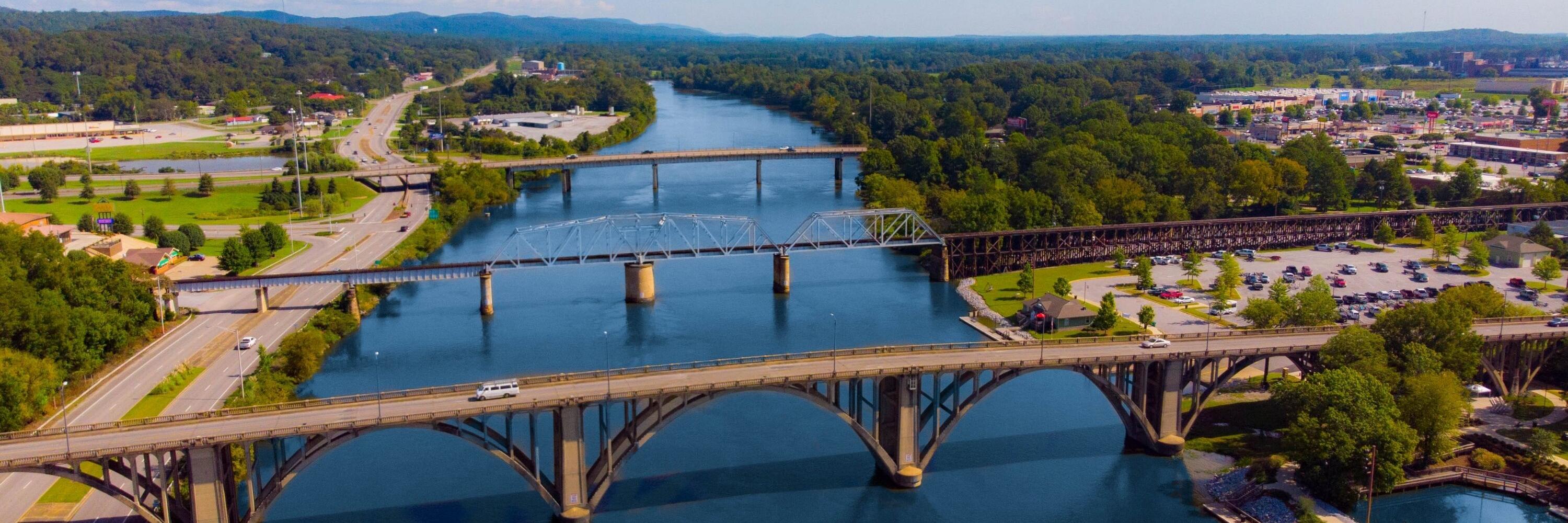 Bridges over Gadsden, Alabama