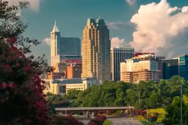 Raleigh Durham, North Carolina Skyline view