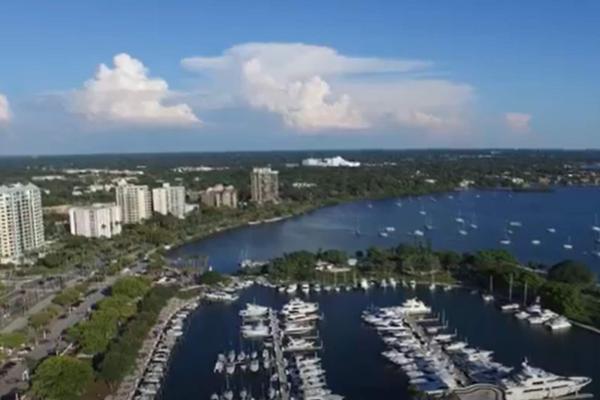 Sarasota, Florida marina and intracoastal