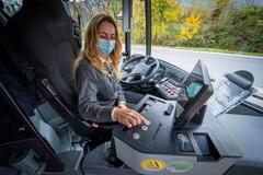 Woman-bus-driver-mask