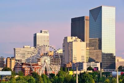 Skyline of downtown Atlanta Georgia